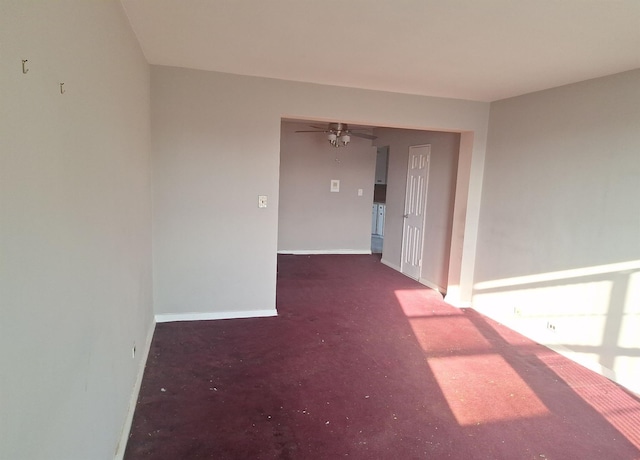 2866 Marion Ave Unit 4C, Bronx, NY 10458 - carpeted empty room with ceiling fan and baseboards