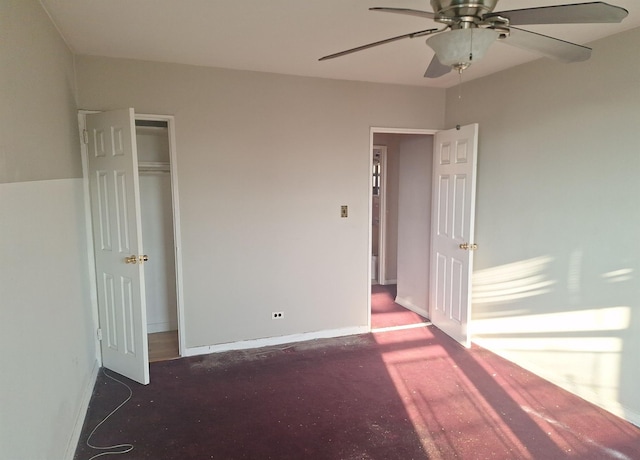 2866 Marion Ave Unit 4C, Bronx, NY 10458 - unfurnished bedroom with baseboards and ceiling fan
