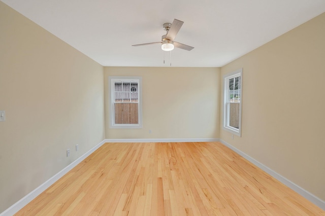 159 Mohawk St, Ronkonkoma, NY 11779 - spare room featuring wood finished floors and ceiling fan
