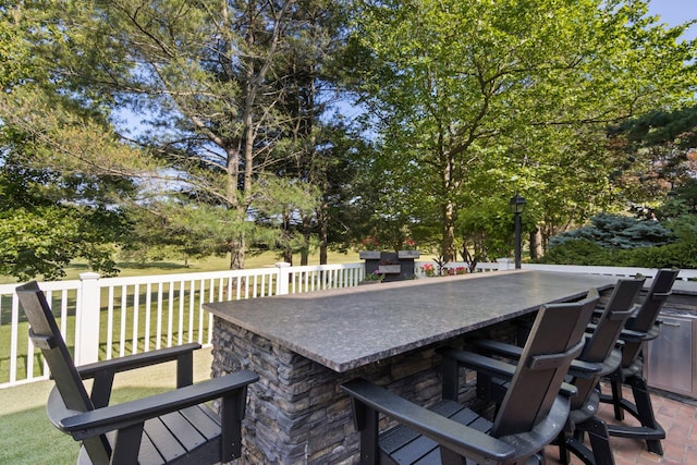 62 Hamlet Dr, Commack, NY 11725 - view of wooden deck