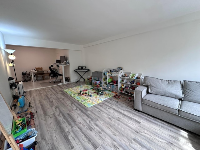 209-15 18th Ave Unit 2A, Bayside, NY 11360 - living area with wood finished floors and a desk