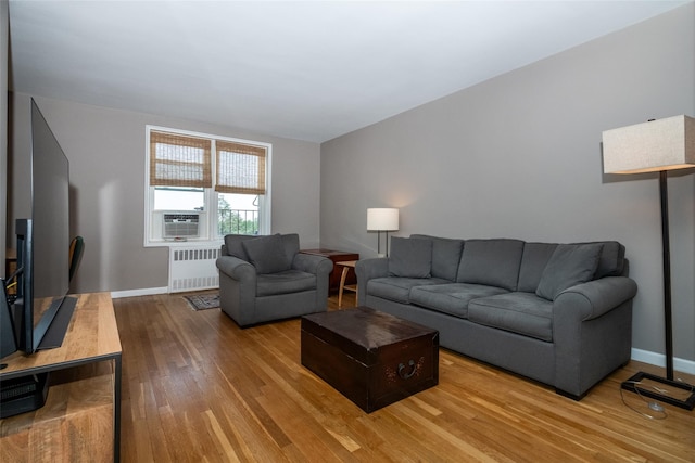 625 Gramatan Ave Unit 6L, Fleetwood, NY 10552 - living area featuring radiator heating unit and wood finished floors