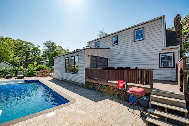 805 Arlington Rd, West Babylon, NY 11704 - back of house with a wooden deck and a patio area
