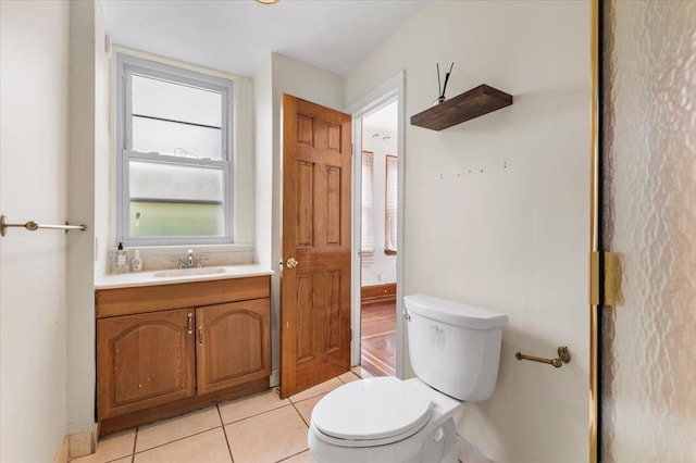 345 Broadway, Lawrence, NY 11559 - bathroom with vanity and tile patterned flooring