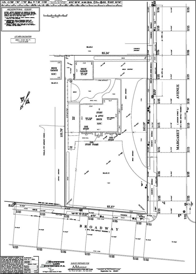 345 Broadway, Lawrence, NY 11559 - survey map / technical document