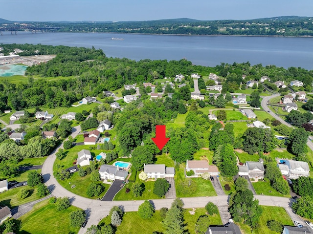 25 Briarwood Dr, Wappingers Falls, NY 12590 - aerial view of residential area with a nearby body of water