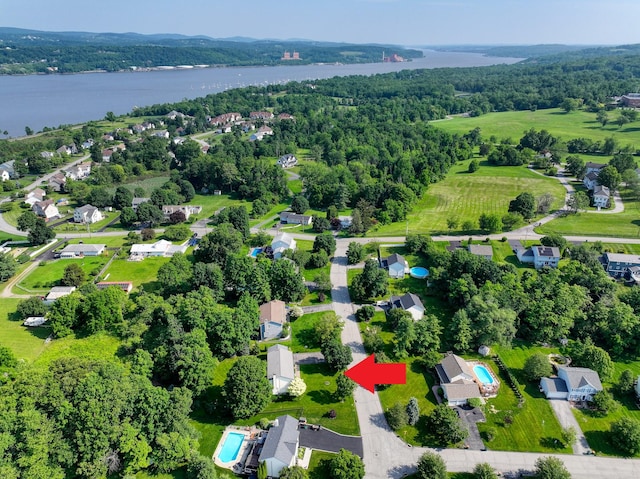 25 Briarwood Dr, Wappingers Falls, NY 12590 - aerial view of a large body of water and a forest