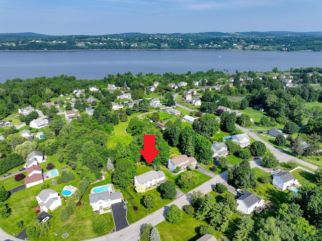 25 Briarwood Dr, Wappingers Falls, NY 12590 - aerial perspective of suburban area featuring a nearby body of water