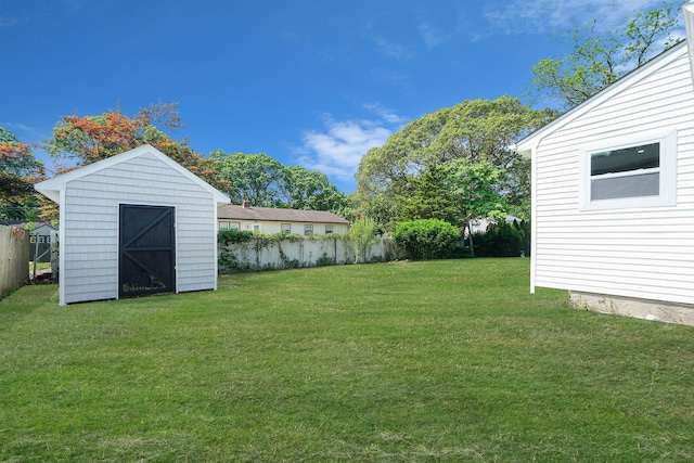 14 Sycamore St, Centereach, NY 11720 - view of yard with a storage shed