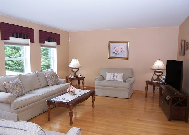 8 Long House Way, Commack, NY 11725 - living area with light wood-style floors and baseboards