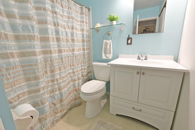310 Fairview Cir, Middle Island, NY 11953 - full bathroom featuring vanity and tile patterned floors