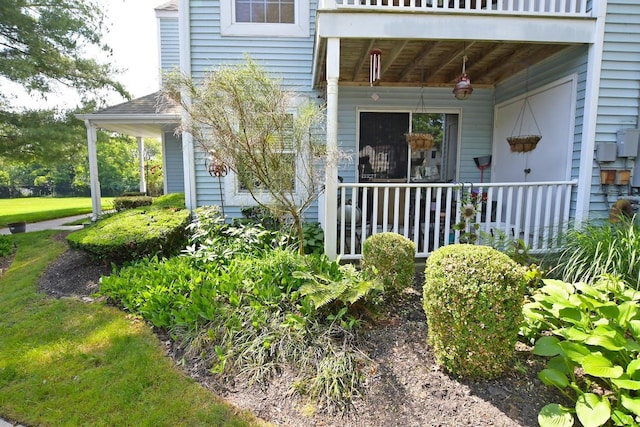 310 Fairview Cir, Middle Island, NY 11953 - property entrance featuring covered porch