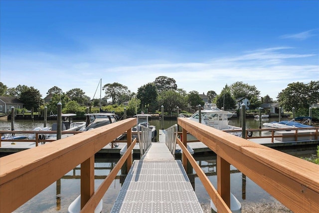 105 Captain S Way, Copiague, NY 11726 - dock featuring a water view