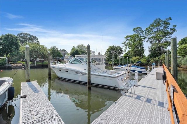 105 Captain S Way, Copiague, NY 11726 - dock area featuring a water view