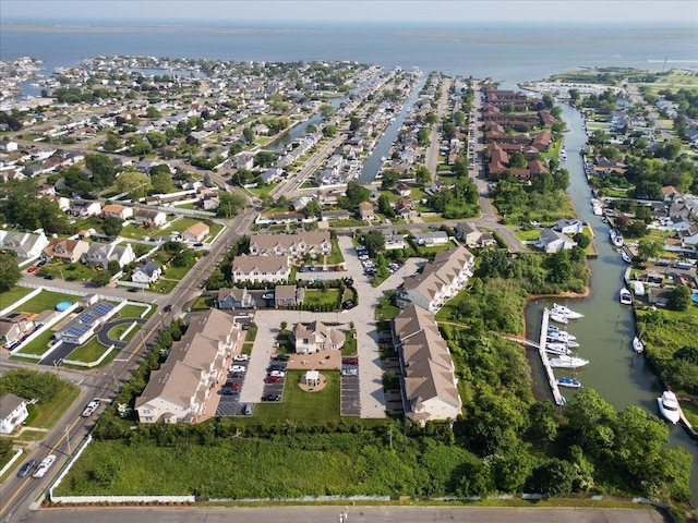 105 Captain S Way, Copiague, NY 11726 - aerial view of property's location featuring a nearby body of water and nearby suburban area