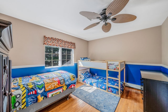 23 Antona Blvd, Centereach, NY 11720 - bedroom featuring hardwood / wood-style flooring and ceiling fan