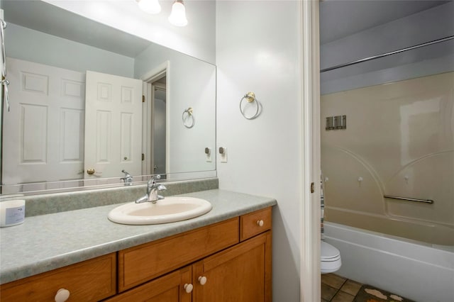 32 Gellatly Dr, Wappingers Falls, NY 12590 - full bathroom featuring vanity, tile patterned flooring, and shower / bath combination