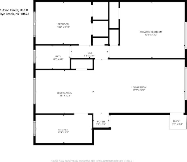 1 Avon Cir Unit D, Rye Brook, NY 10573 - view of floor plan / room layout