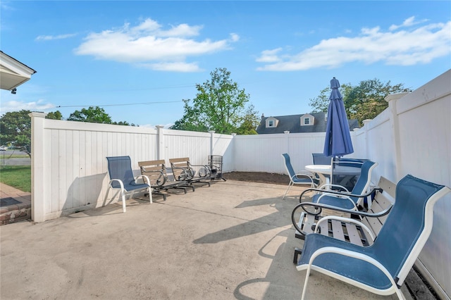 189 Stanton Blvd, Uniondale, NY 11553 - fenced backyard featuring a patio area