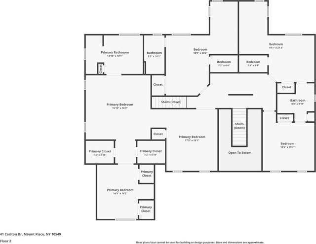 41 Carlton Dr, Mount Kisco, NY 10549 - view of floor plan / room layout