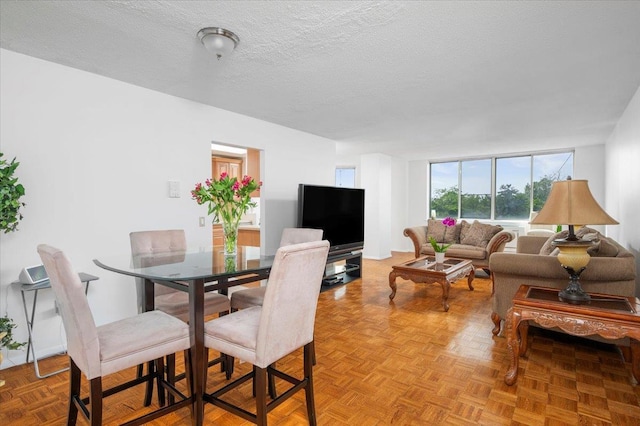 1270 N Ave Unit 5A, New Rochelle, NY 10804 - dining space with a textured ceiling