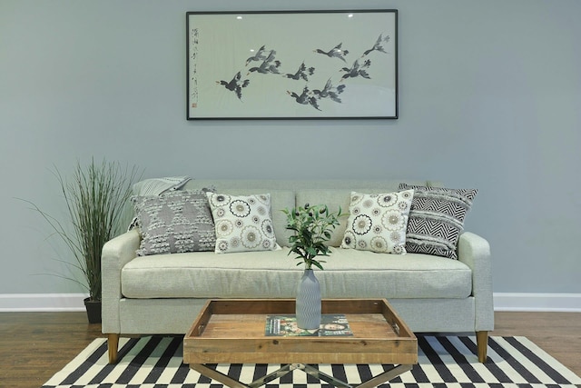 13 Darian Ct Unit 2B, Pomona, NY 10970 - living room featuring baseboards and wood finished floors
