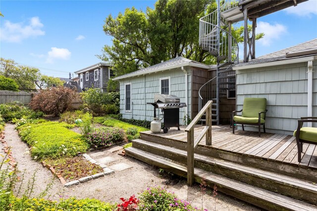 146 Doctors Walk, Cherry Grove, NY 11782 - deck featuring grilling area