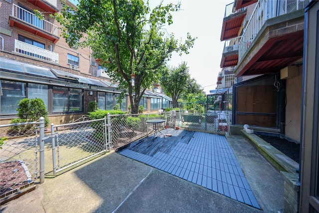 1205 65th St Unit A, Brooklyn, NY 11219 - view of patio with a gate