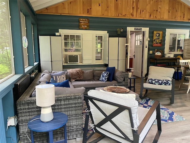 47 E Catskill Trl, Smallwood, NY 12778 - sunroom with vaulted ceiling and cooling unit