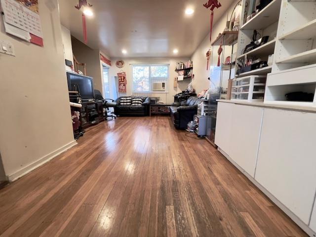 220-34 67th Ave Duplex, Unit Duplex, Bayside, NY 11364 - living room with hardwood / wood-style floors and recessed lighting