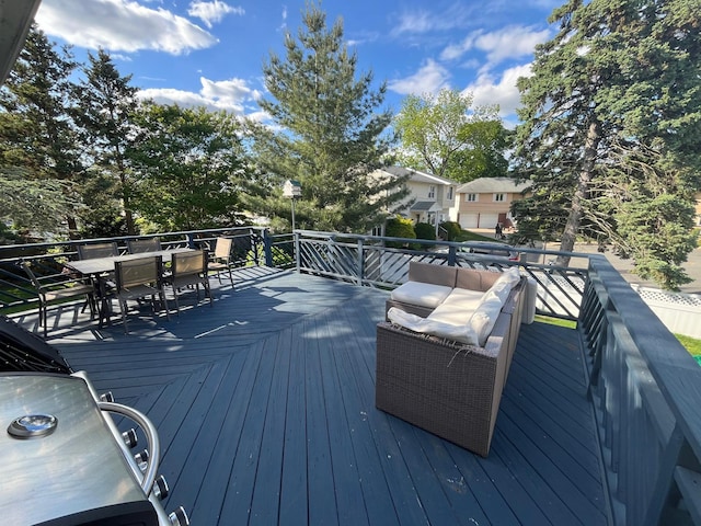 226LAURIELANE Laurie Ln, West Hempstead, NY 11552 - wooden deck featuring outdoor dining space