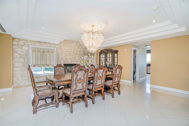 30 Aviva Ct, Staten Island, NY 10307 - dining space with a raised ceiling, a chandelier, and plenty of natural light