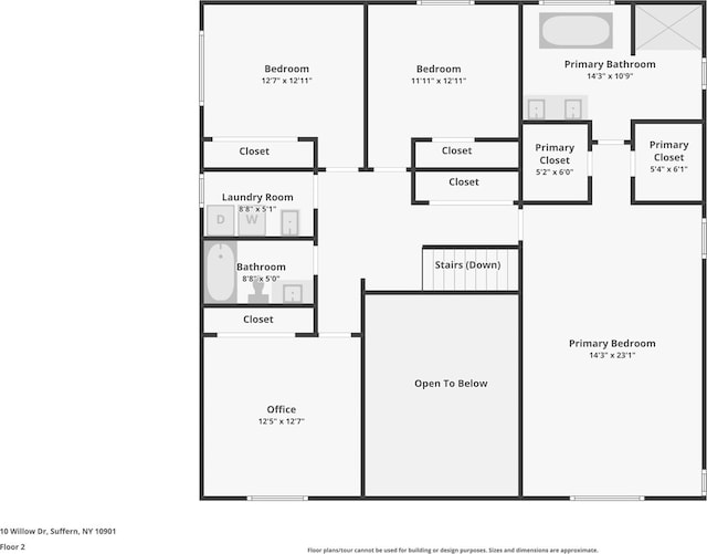 10 Willow Dr, Suffern, NY 10901 - view of home floor plan