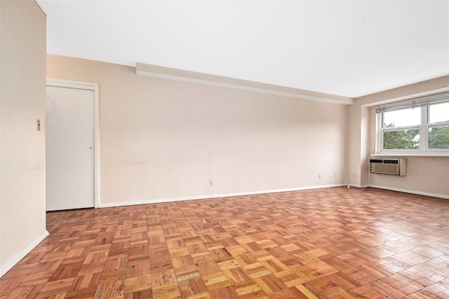33 Barker Ave Unit 6K, White Plains, NY 10601 - unfurnished room with baseboards and an AC wall unit