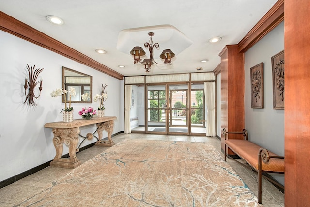 33 Barker Ave Unit 6K, White Plains, NY 10601 - common area featuring ornamental molding and recessed lighting