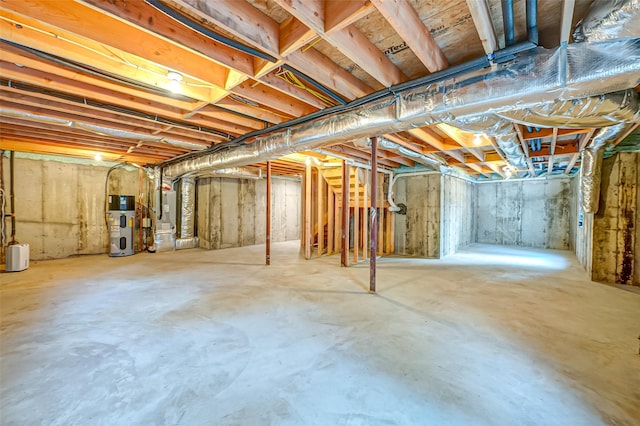 100 Root Ave, Islip, NY 11751 - unfinished basement featuring water heater