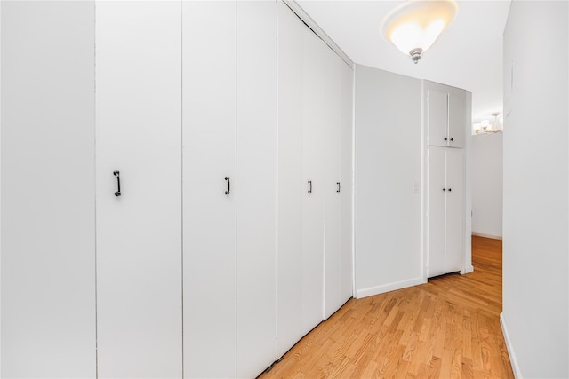 3777 Independence Ave Unit 3F, Bronx, NY 10463 - hall featuring light wood finished floors and baseboards