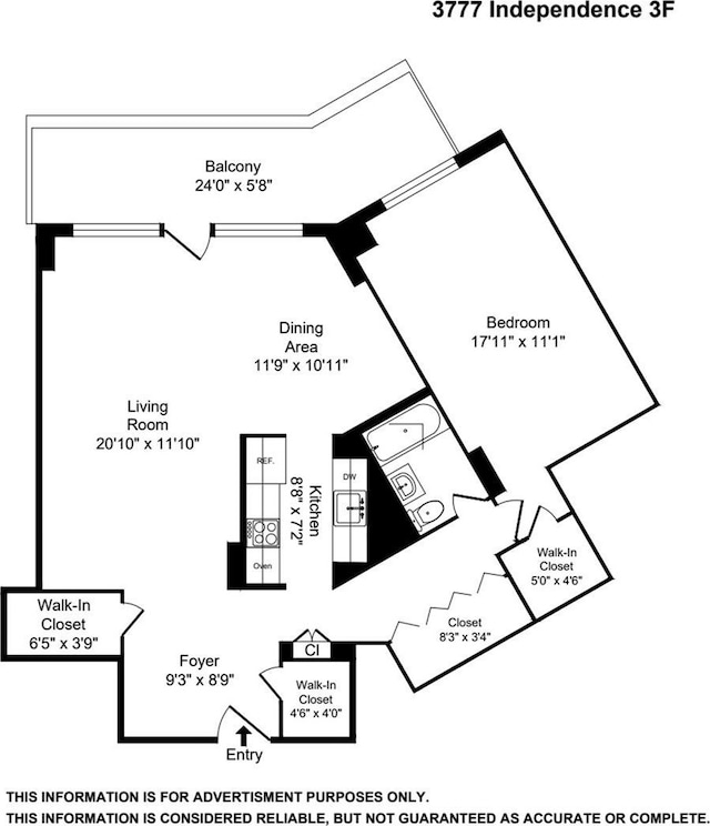 3777 Independence Ave Unit 3F, Bronx, NY 10463 - view of floor plan / room layout
