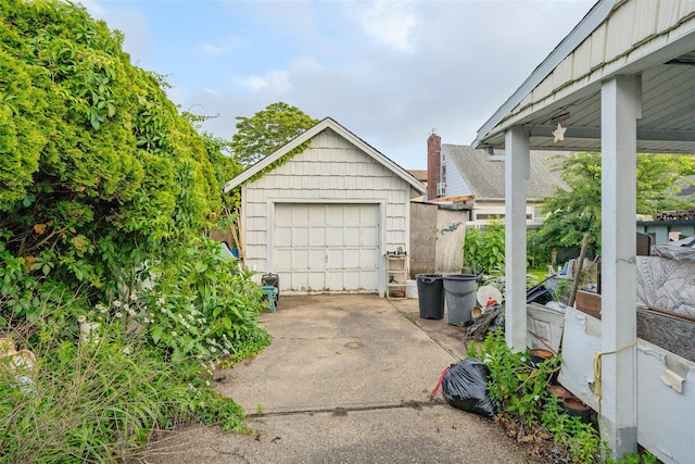 43 Westbury Ave, Mineola, NY 11501 - detached garage featuring driveway