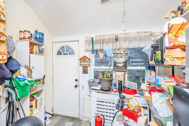 43 Westbury Ave, Mineola, NY 11501 - misc room with lofted ceiling and wood finished floors
