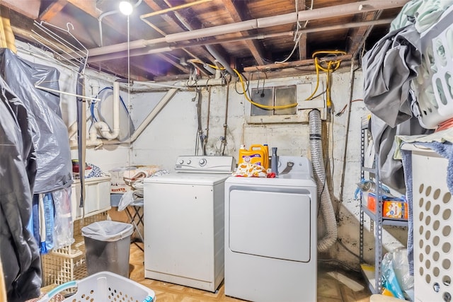 43 Westbury Ave, Mineola, NY 11501 - laundry area with washer and clothes dryer