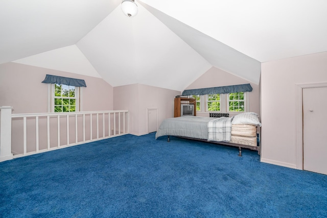 40 Syracuse St, Williston Park, NY 11596 - carpeted bedroom with multiple windows and lofted ceiling