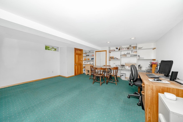 40 Syracuse St, Williston Park, NY 11596 - office area with carpet flooring