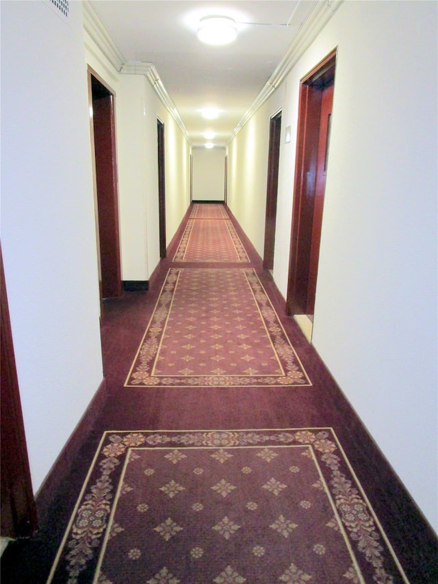76 Dehaven Dr Unit 6B, Yonkers, NY 10703 - hallway featuring inlaid floor details and ornamental molding