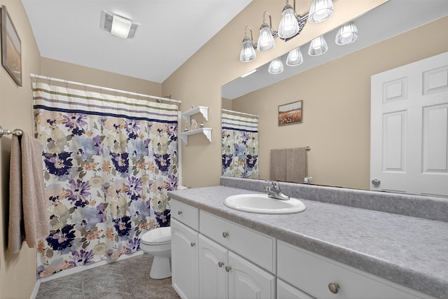 114 Bushwick Rd, Poughkeepsie, NY 12603 - bathroom featuring vanity, tile patterned flooring, and curtained shower