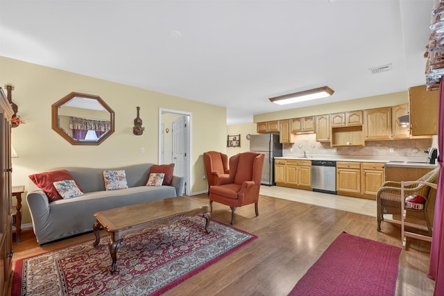 114 Bushwick Rd, Poughkeepsie, NY 12603 - living area featuring light wood finished floors