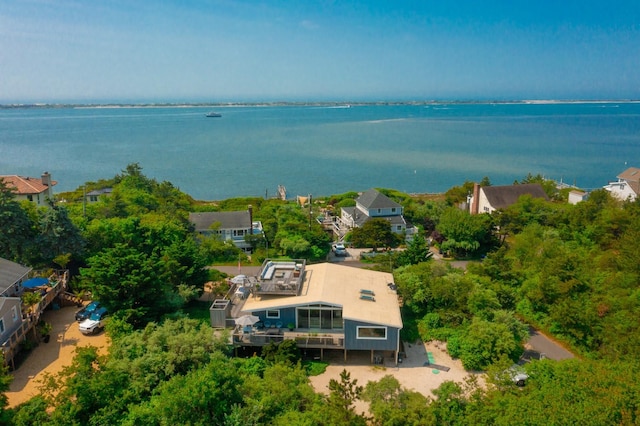 66 Hawser Dr, Oak Beach, NY 11702 - aerial view of a large body of water