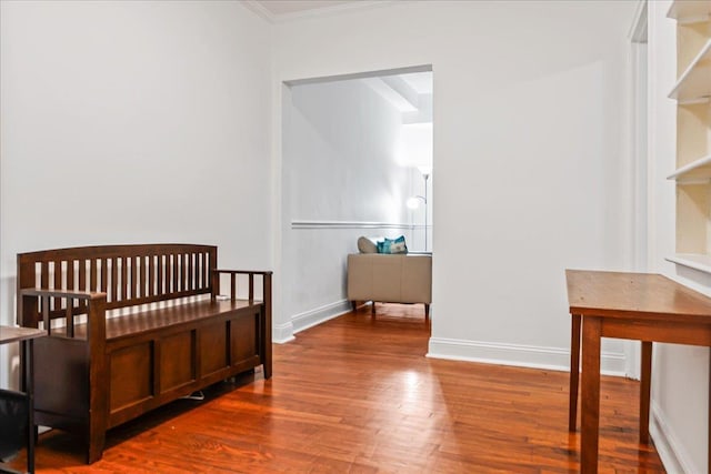7817 Park Dr E Unit 1St, Kew Garden Hills, NY 11367 - bedroom with wood finished floors and ornamental molding
