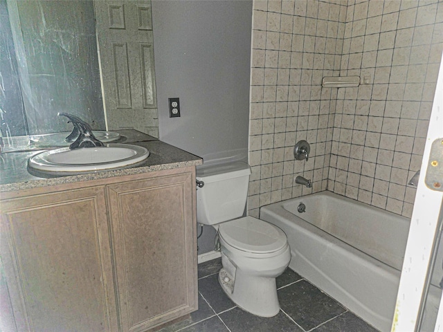14 Christine Ct, Bohemia, NY 11716 - full bathroom with tile patterned flooring, vanity, and bathtub / shower combination