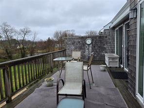 56 Pameeches Path, East Moriches, NY 11940 - view of patio / terrace with outdoor dining space and a wooden deck